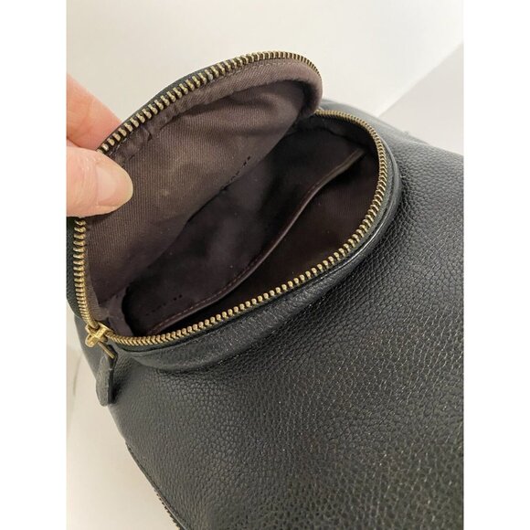 COACH Women's997 Small Backpack Pebbled Black Leather adjustable  EUC - Picture 6 of 16